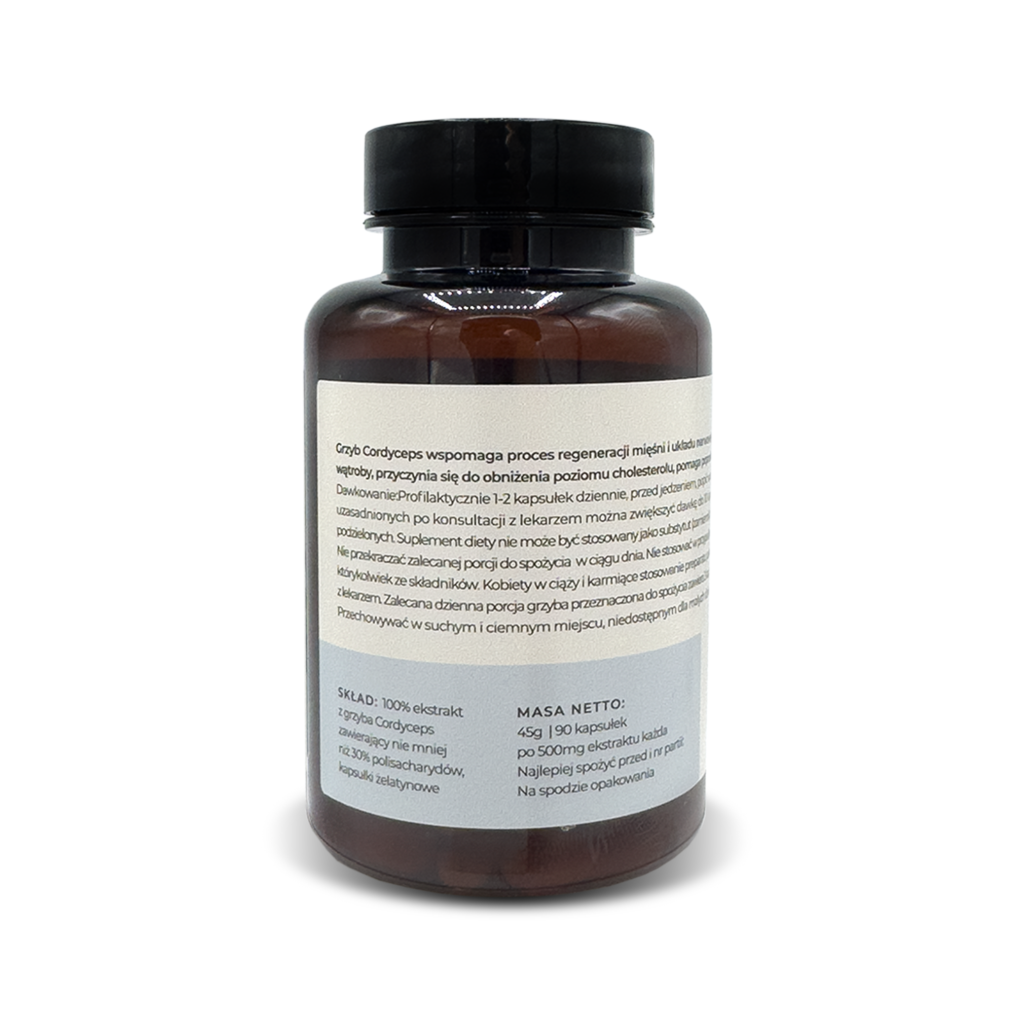 Grzyby Cordyceps 90 kaps. 500mg