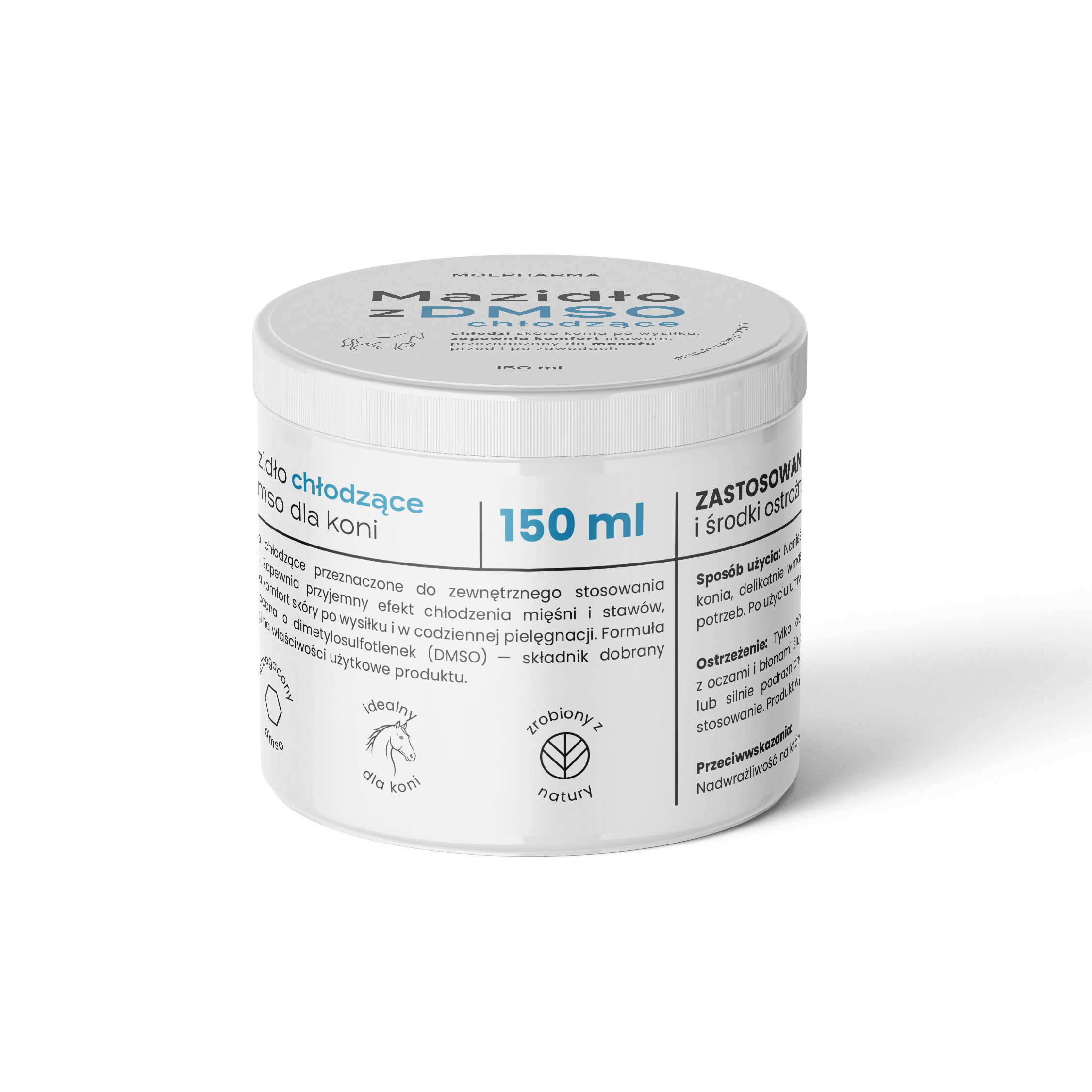 Mazidło chłodzące z DMSO dla koni